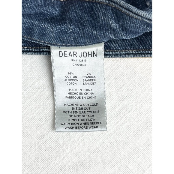 Dear John Jeans Women's Sz 28 Jeanne Flare High Rise Utility  DPM43A132RDR - Picture 5 of 10